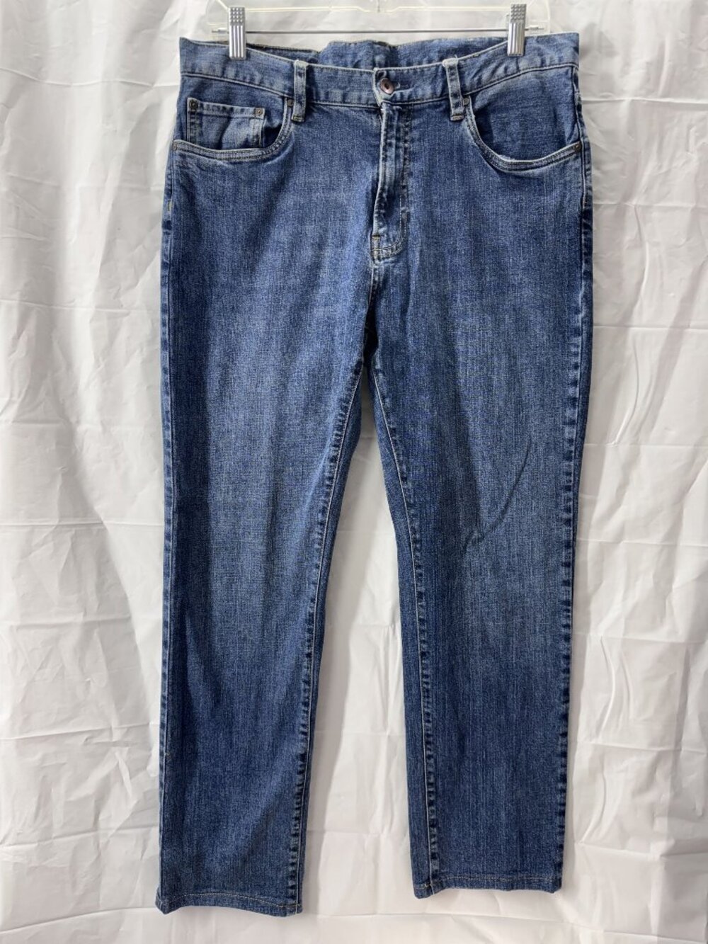 J. McLaughlin Men's Jeans 33X28 Blue Straight Leg Stretch Denim EUC